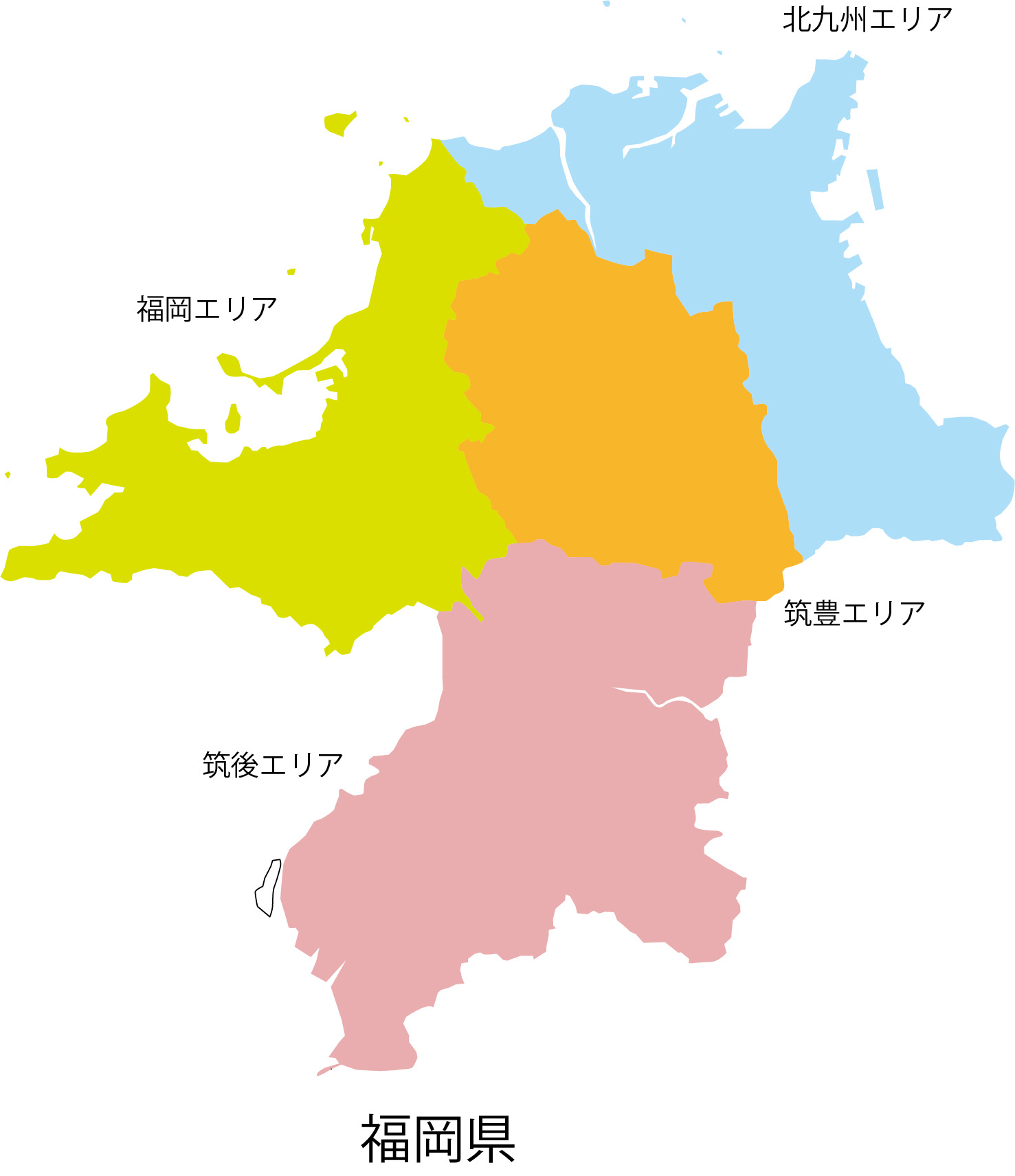 福岡県の各エリア